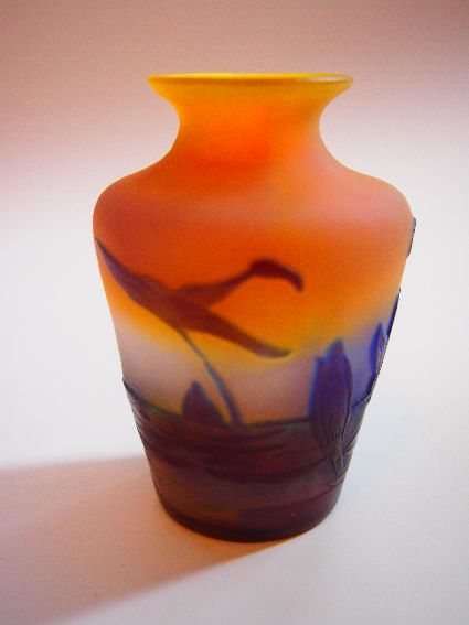 Emile Galle Cameo - Beasts, Bugs, Boats, Landscapes & Aquatics. galleaquatictiny
